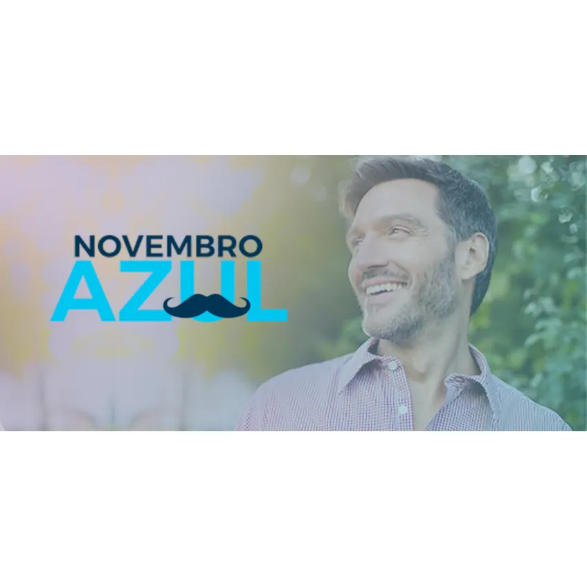 [INFOGRÁFICO] Novembro Azul  mês de conscientização ao câncer de próstata